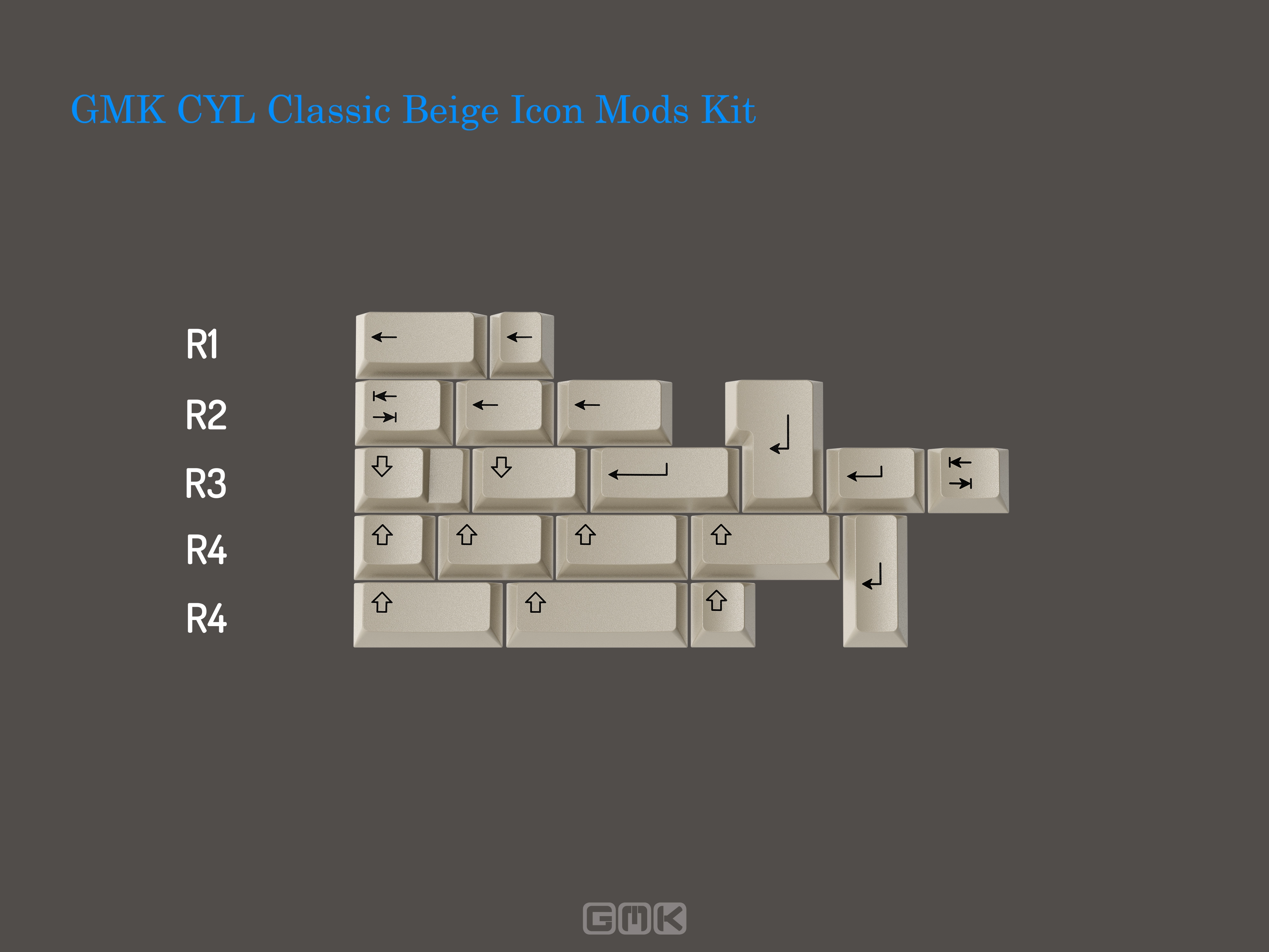 GMK Classic Beige Keycaps | Retro Aesthetic for Modern Keyboards